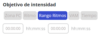 Rango de ritmos